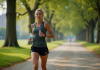 Boisson isotonique : quand et comment la consommer pour optimiser ses performances sportives ? Jeune femme sportive buvant lors d'une course matinale